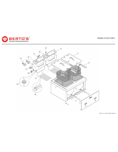 Pièces détachées BERTOS ELT10-10B-E Annee 0 