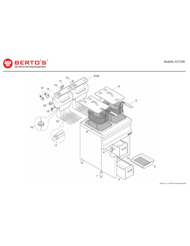 Pièces détachées BERTOS ELT15M Annee 0 