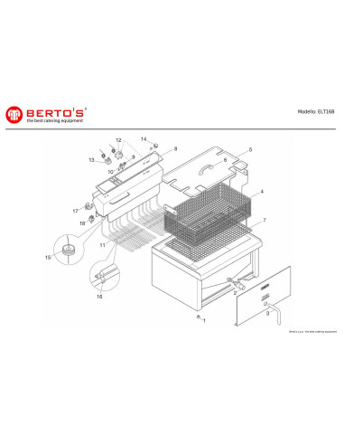 Pièces détachées BERTOS ELT16B Annee 0 