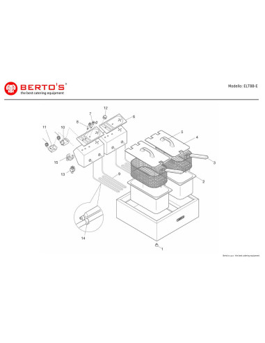 Pièces détachées BERTOS ELT8B-E Annee 0 