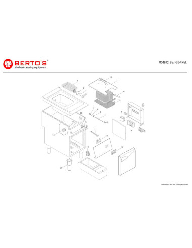 Pièces détachées BERTOS SE7F10-4MEL Annee 0 