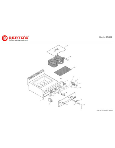 Pièces détachées BERTOS 6GL18B Annee 0 