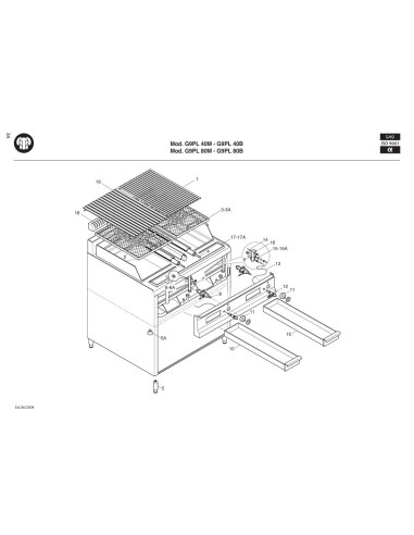 Pièces détachées BERTOS G9PL80B Annee 2004 