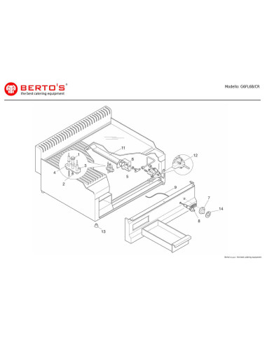 Pièces détachées BERTOS G6FL6B-CR Annee 0 