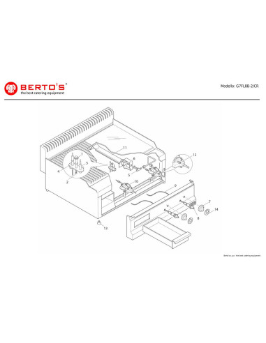 Pièces détachées BERTOS G7FL8B-2-CR Annee 0 