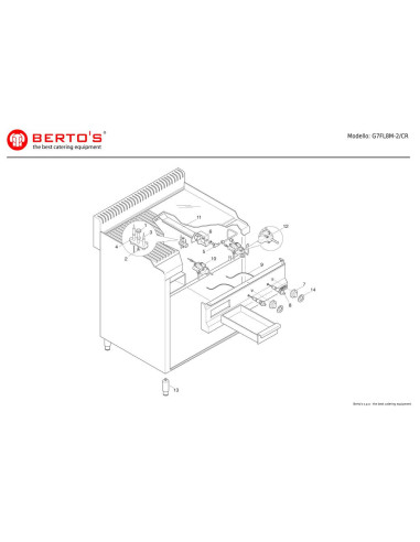 Pièces détachées BERTOS G7FL8M-2-CR Annee 0 
