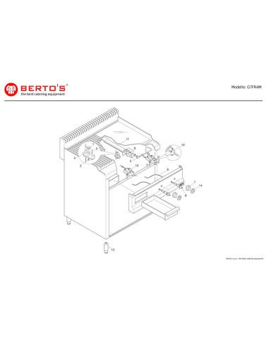 Pièces détachées BERTOS G7FR4M Annee 0 