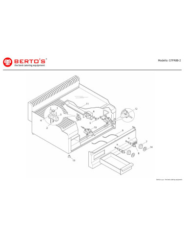 Pièces détachées BERTOS G7FR8B-2 Annee 0 