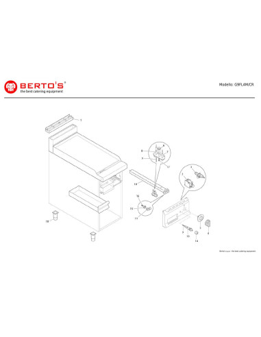 Pièces détachées BERTOS G9FL4M-CR Annee 0 