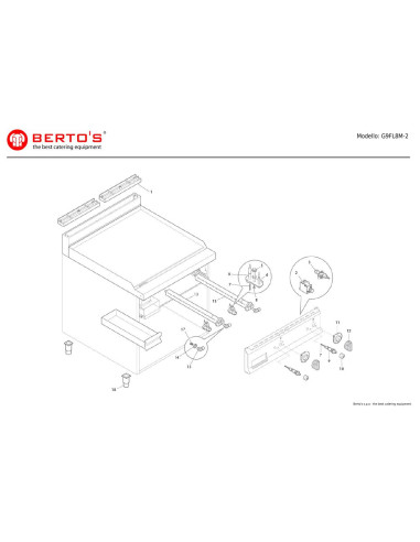 Pièces détachées BERTOS G9FL8M-2 Annee 0 