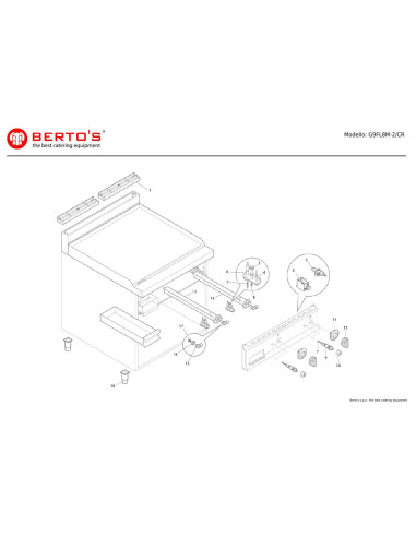 Pièces détachées BERTOS G9FL8M-2-CR Annee 0 