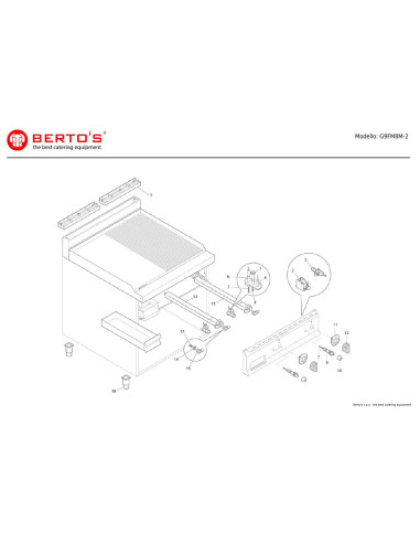 Pièces détachées BERTOS G9FM8M-2 Annee 0 