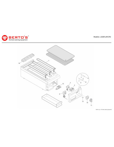 Pièces détachées BERTOS LXE9FL4P-CPD Annee 0 