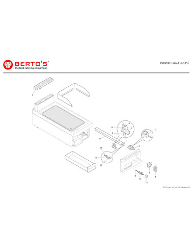 Pièces détachées BERTOS LXG9FL4-CPD Annee 0 