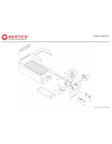 Pièces détachées BERTOS LXG9FL4-CR Annee 0 