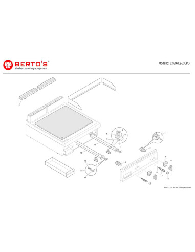 Pièces détachées BERTOS LXG9FL8-2-CPD Annee 0 