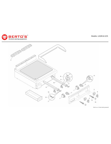 Pièces détachées BERTOS LXG9FL8-2-CR Annee 0 