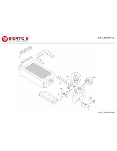 Pièces détachées BERTOS LXG9FR4-CR Annee 0 