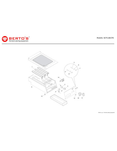 Pièces détachées BERTOS SE7FL4B-CPD Annee 0 