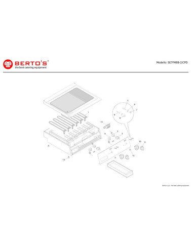 Pièces détachées BERTOS SE7FM8B-2-CPD Annee 0 