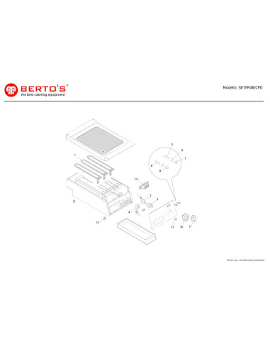 Pièces détachées BERTOS SE7FR4B-CPD Annee 0 