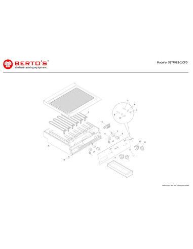 Pièces détachées BERTOS SE7FR8B-2-CPD Annee 0 
