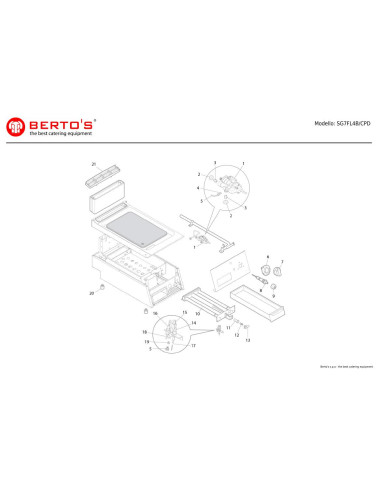 Pièces détachées BERTOS SG7FL4B-CPD Annee 0 