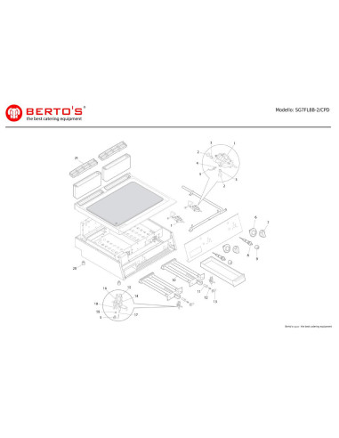 Pièces détachées BERTOS SG7FL8B-2-CPD Annee 0 