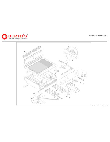 Pièces détachées BERTOS SG7FM8B-2-CPD Annee 0 