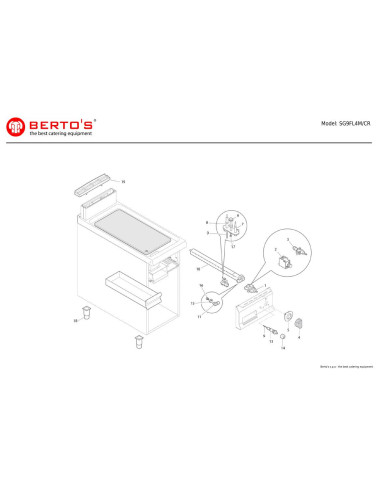 Pièces détachées BERTOS SG9FL4M-CR Annee 0 