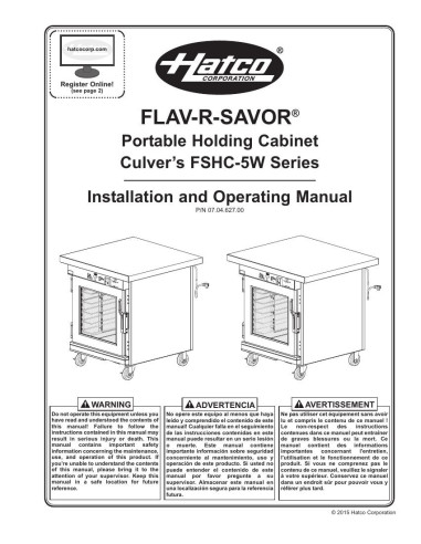 Pièces détachées HATCO FSHC-5W 