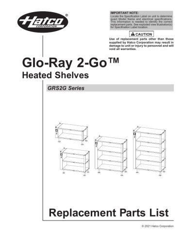 Pièces détachées HATCO GRS2G-3920-2 