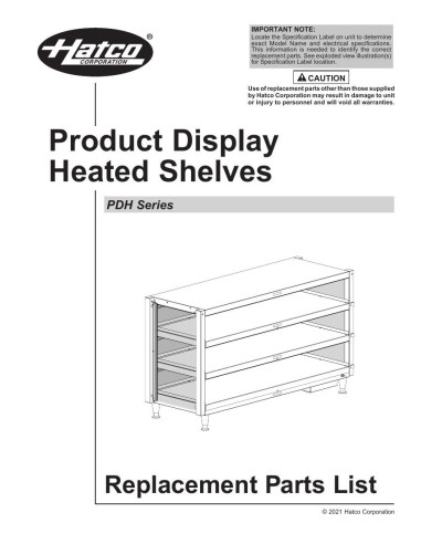 Pièces détachées HATCO PDH-55T 