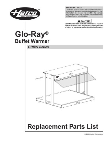 Pièces détachées HATCO GRBW-24 