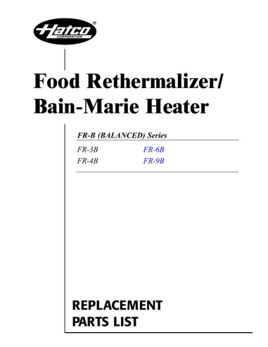 Pièces détachées HATCO FR-9B 