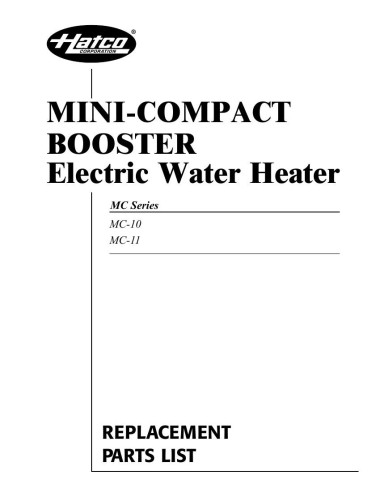 Pièces détachées HATCO MC-11 