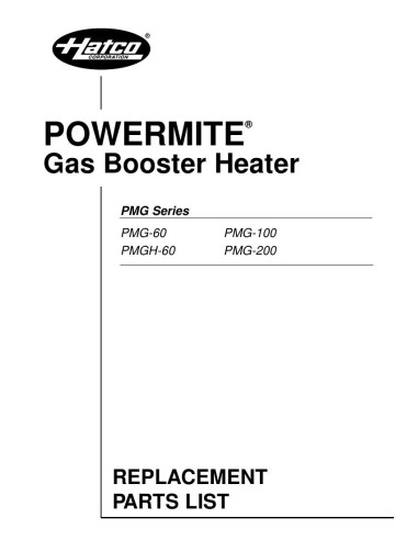 Pièces détachées HATCO PMG-100 