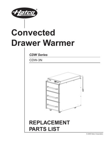 Pièces détachées HATCO CDW-3N 