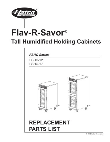 Pièces détachées HATCO FSHC-12W1 