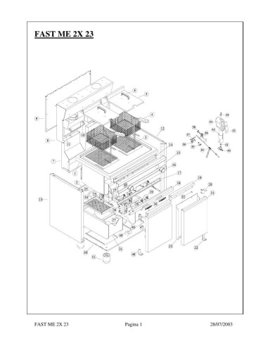 Pièces détachées ELETTROBAR FAST ME 2X23 Annee 07-2003 