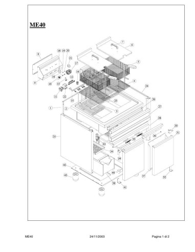 Pièces détachées ELETTROBAR ME40 Annee 11-2003 