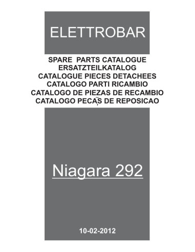 Pièces détachées ELETTROBAR NIAGARA292 Annee 02-2012 