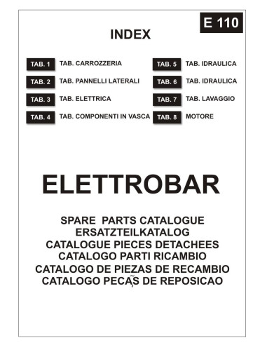 Pièces détachées ELETTROBAR E110 Annee 0 