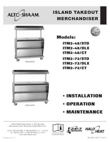 Pièces détachées ALTO-SHAAM ITM2-48-DLX - ALTO-SHAAM ITM2-48-DLX - Alto-Shaam