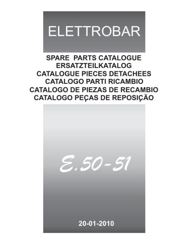 Pièces détachées ELETTROBAR E50 Annee 01-2010 