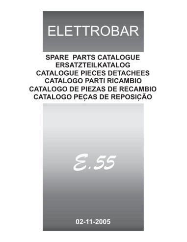 Pièces détachées ELETTROBAR E55 Annee 11-2005 