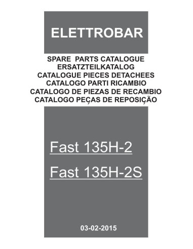 Pièces détachées ELETTROBAR FAST135H-2 Annee 02-2015 