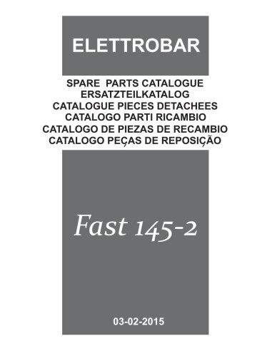 Pièces détachées ELETTROBAR FAST145-2S Annee 02-2015 230-50-1N 