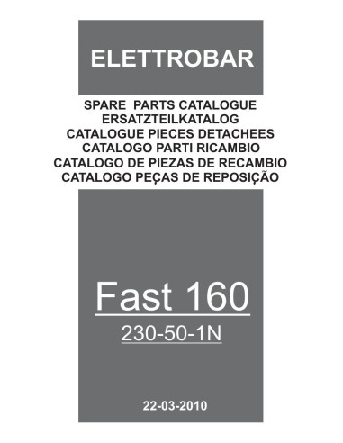 Pièces détachées ELETTROBAR FAST160 Annee 03-2010 230-50-1N 