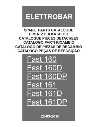 Pièces détachées ELETTROBAR FAST160 Annee 03-2010 